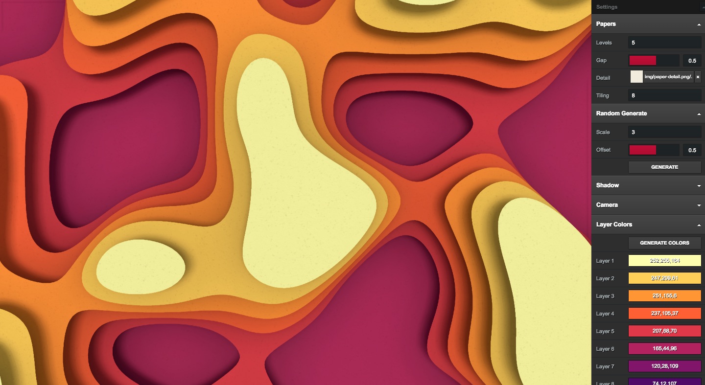 Paper Cut Art Generator project screenshot
