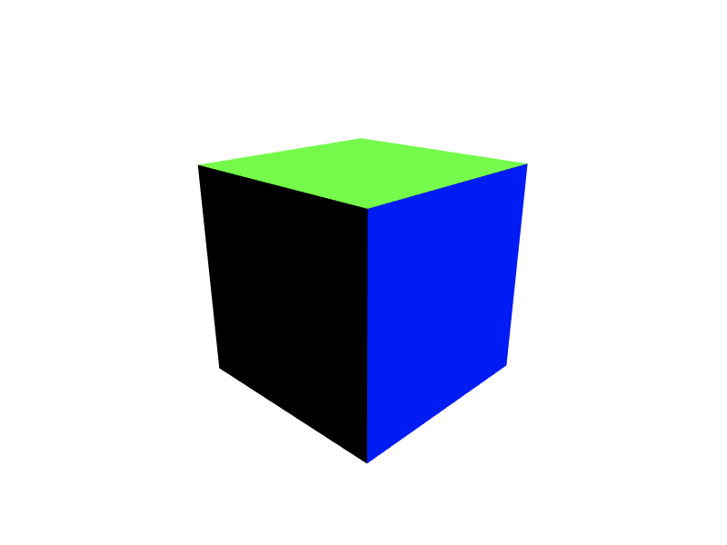 Cube with Custom Shader ClayGL example