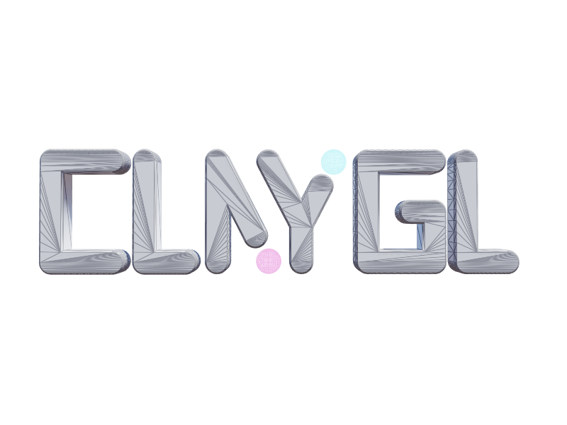 ClayGL Logo with Wireframe ClayGL example