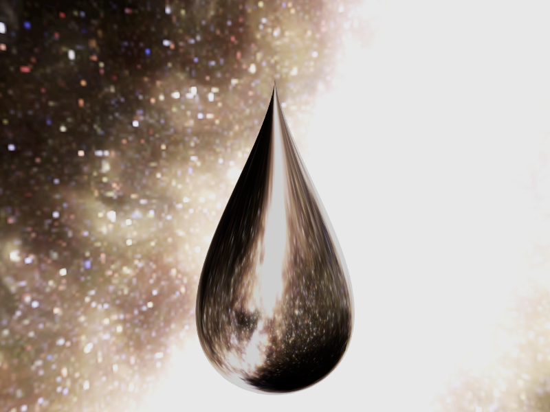 Water Drop Drawn with Parametric Surface ClayGL example
